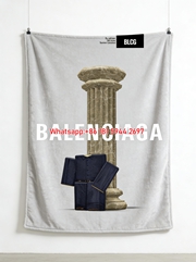 Balenciaga Marble Column Roblox Print Flannel Throw Blanket BA261